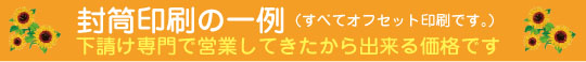 封筒の印刷をお考えなら【東邦美術工芸社】 | 封筒印刷の一例